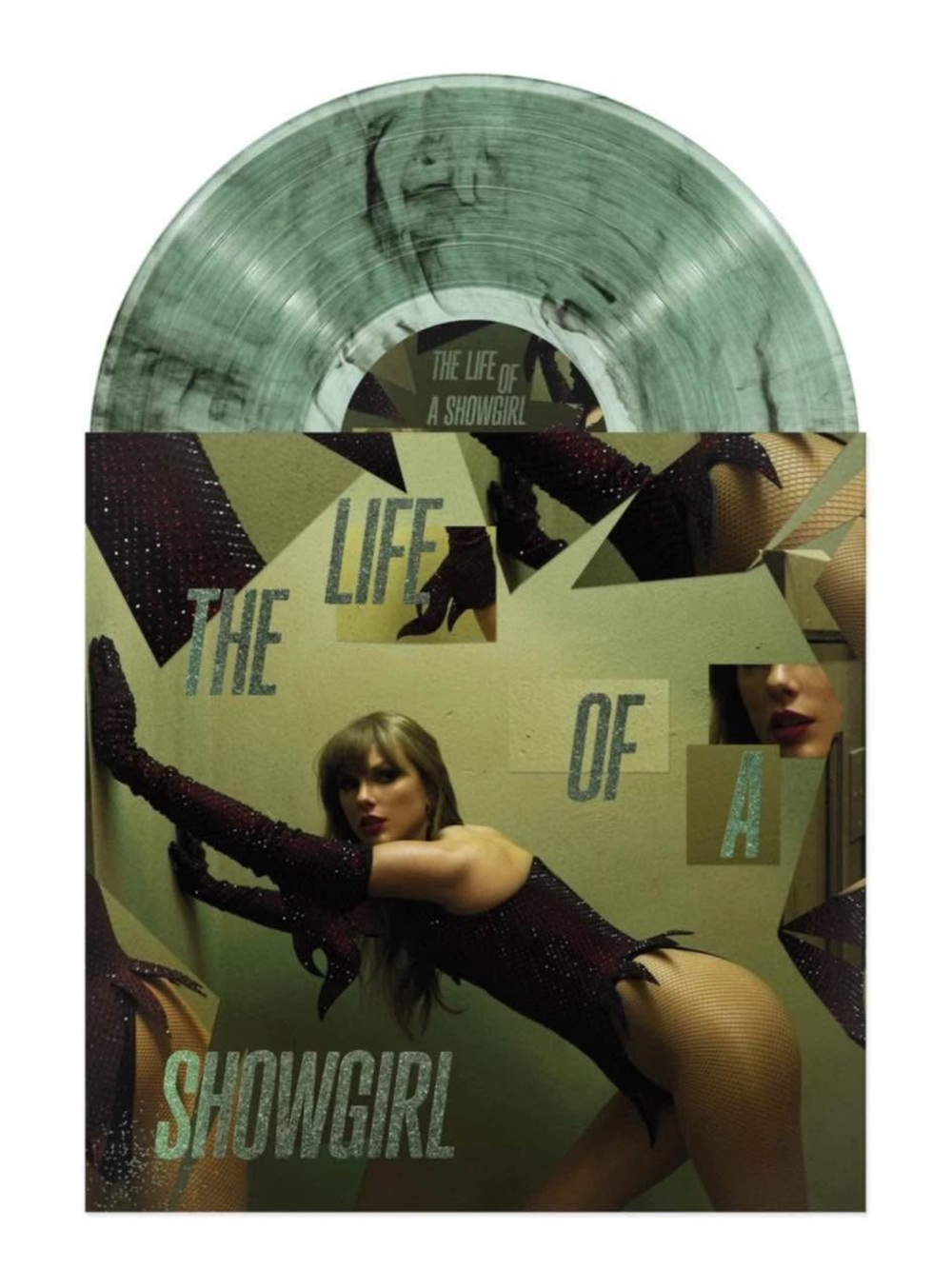 The Life of a Showgirl Vinyl Art Print - Green Marble